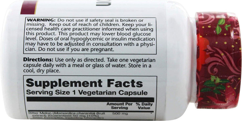 Solaray - Guaranteed Potency Bitter Melon Extract 500 mg, 30 Cápsulas