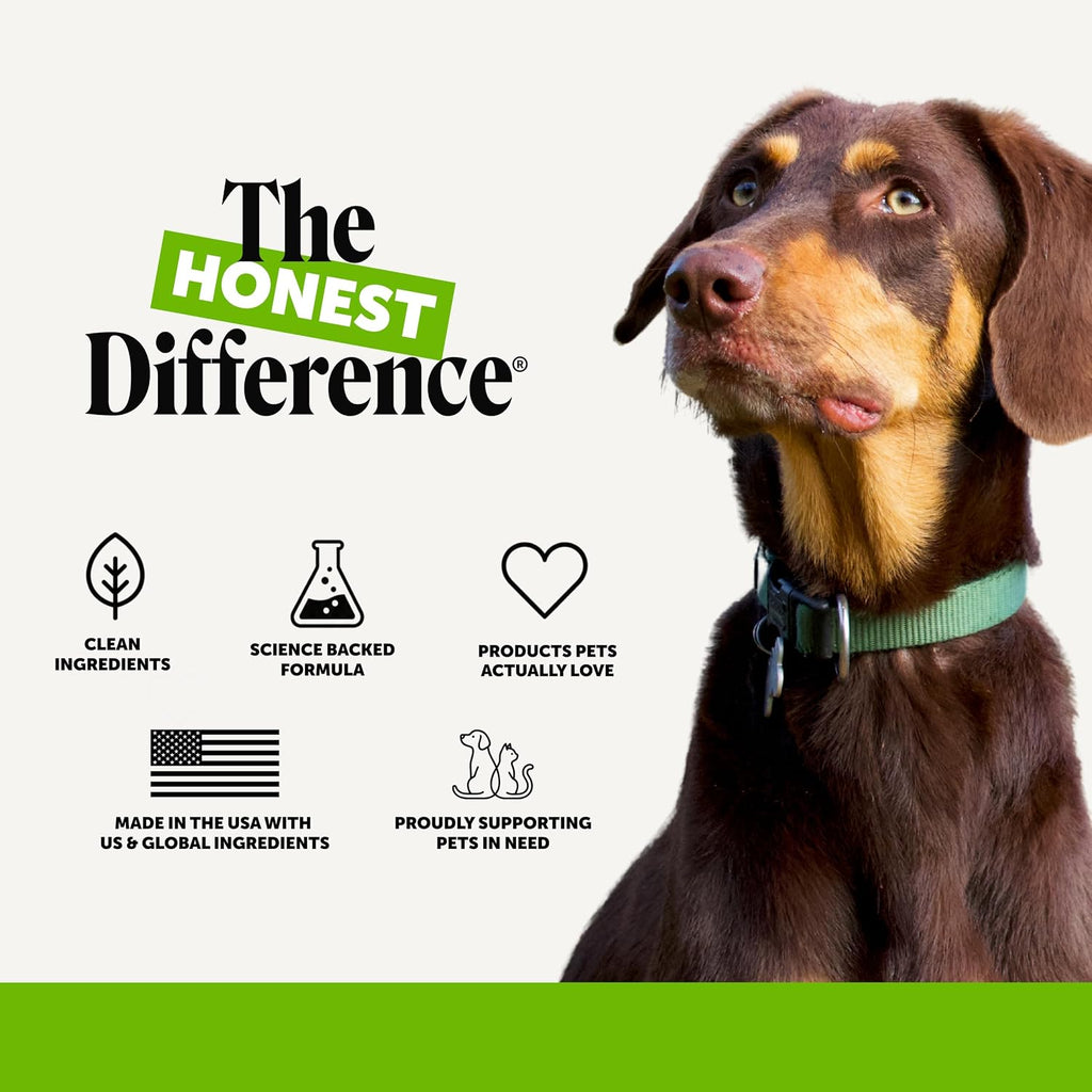Probióticos para Perros con Prebióticos y Enzimas Digestivas - 6 Mil Millones de UFC - Sabor Pato - 90 Comprimidos Masticables - Pet Honesty