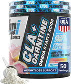 BPI Sports CLA+Carnitine – Suplemento de L-Carnitina y CLA – Sabor Limonada Rosa – 50 Dosis