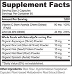 NATURELO Complexo de Zinc y Vitamina C Vegano - 120 Cápsulas (Pack de 2)