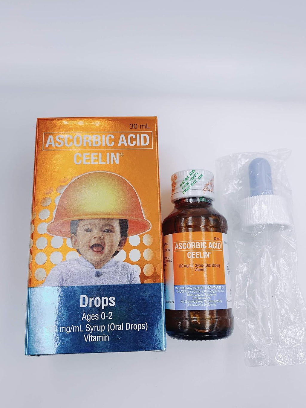 Ceelin Gotas de Ácido Ascórbico 30 mL para Bebés (0-2 años)