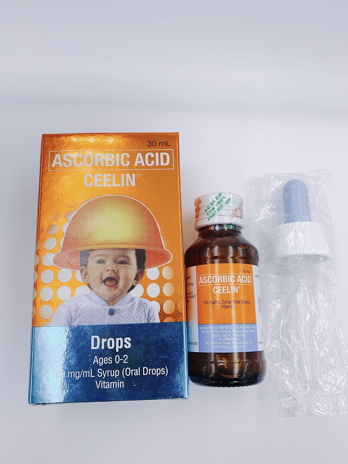 Ceelin Gotas de Ácido Ascórbico 30 mL para Bebés (0-2 años)
