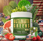 Ultimate Greens con MSM en Polvo - Superalimento Verde Vegano, 6 Paquetes (6 Meses de Suministro)