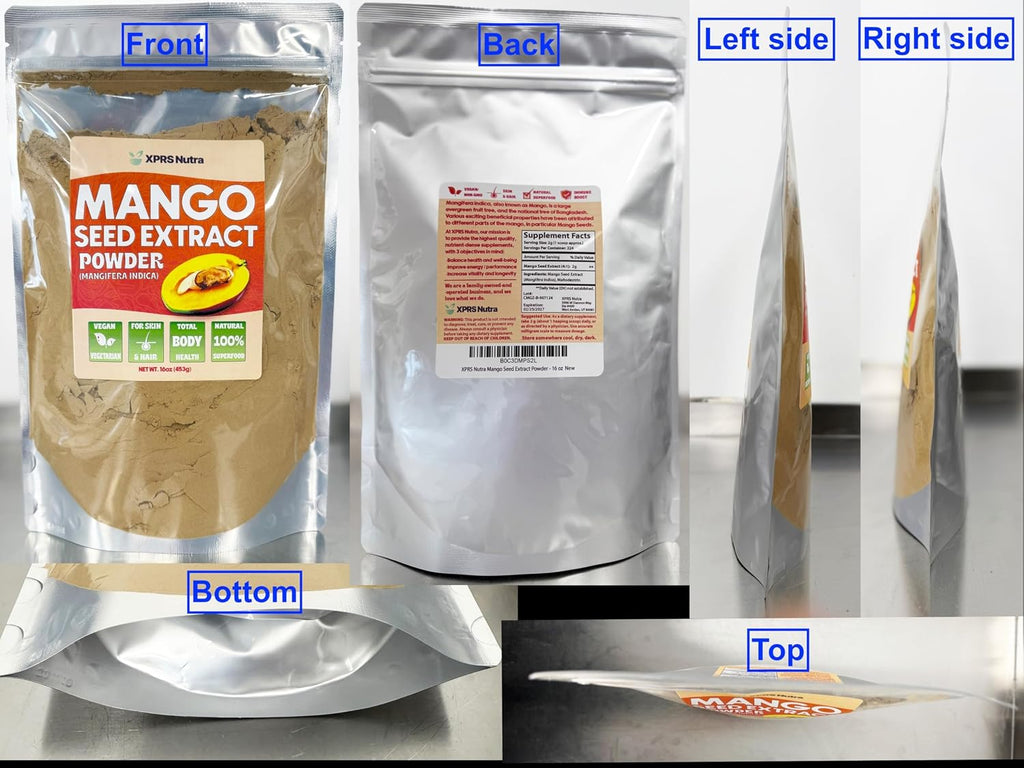 XPRS Nutra Extracto en Polvo de Semilla de Mango - Premium Mango Seeds (Mangifera Indica) - 454 g