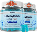 Gominolas de L-Metilfolato 15 mg y Metil B12 - Complejo B Metilado, 120 unidades