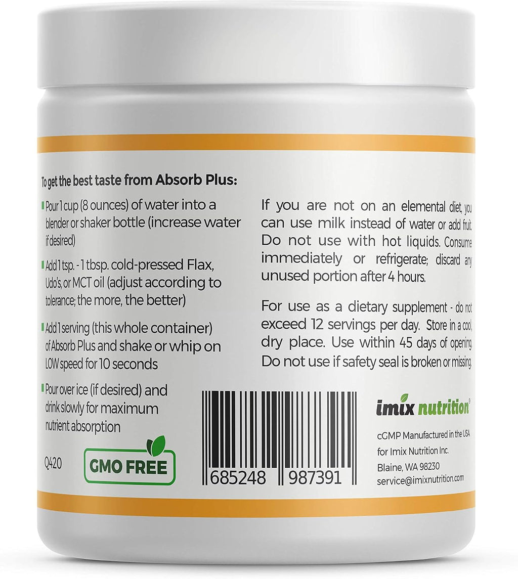 Absorb Plus Proteína Aislada - Suplemento Dietético para la Salud Intestinal (100 g, Vainilla Francesa)