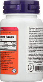 NOW Foods Vitamina D3 5000 UI - 120 Cápsulas Blandas, Pack de 2