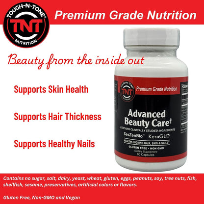 TOUGH-N-TONE Advanced Beauty Care - Biotina – Fórmula limpia y vegana: Libre de gluten, OGM, lactosa y soja, apta – Image 4