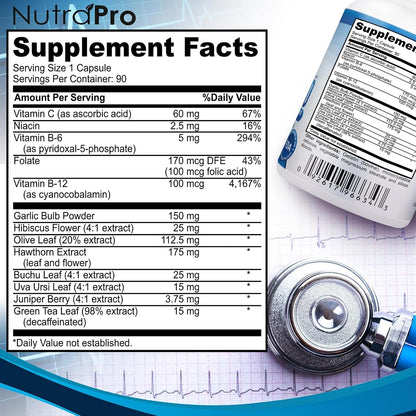 NutraPro Pure Blood - Suplemento para la tensión arterial, 90 cápsulas – Image 4