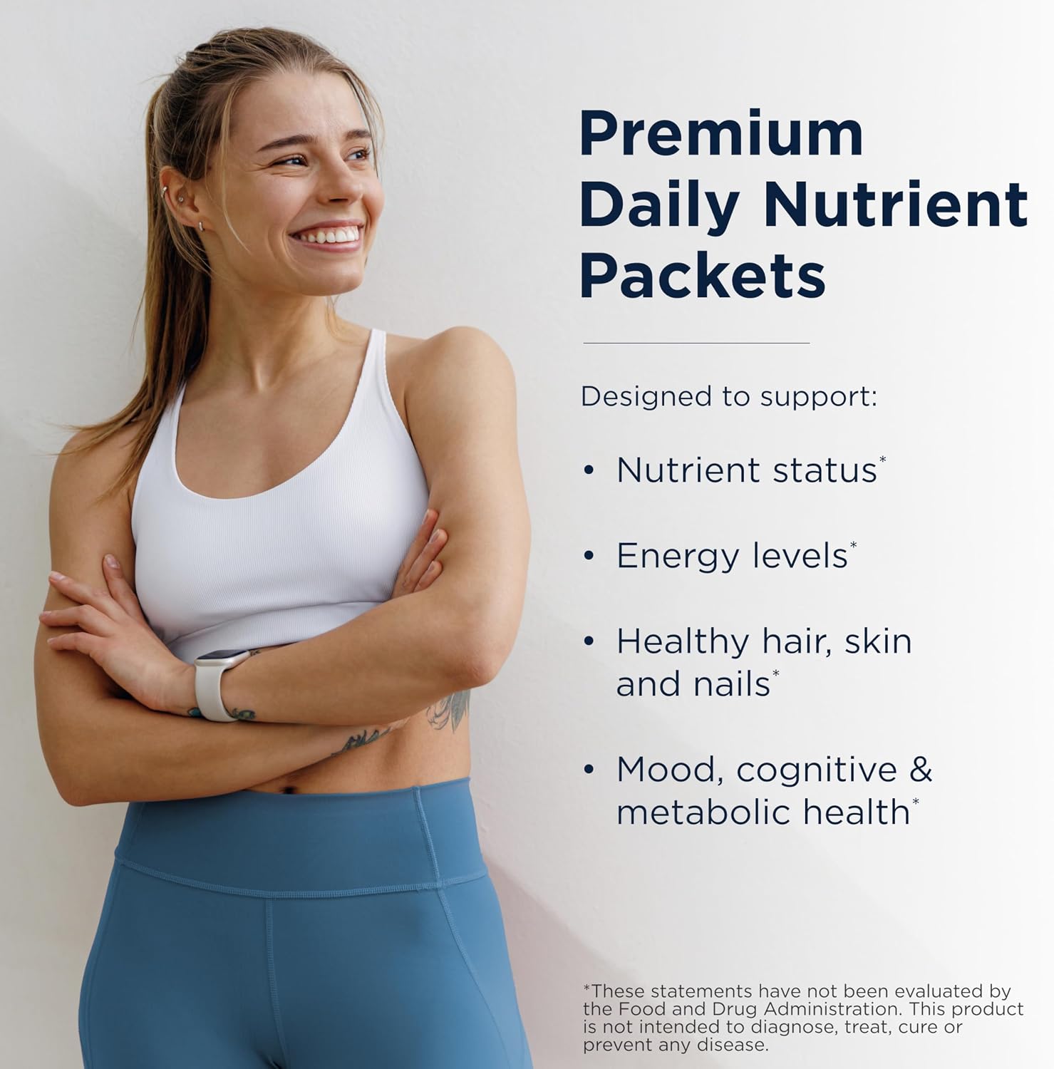 Designs for Health Twice Daily Essential Packets - Paquetes multivitamínicos diarios con Omega-3
