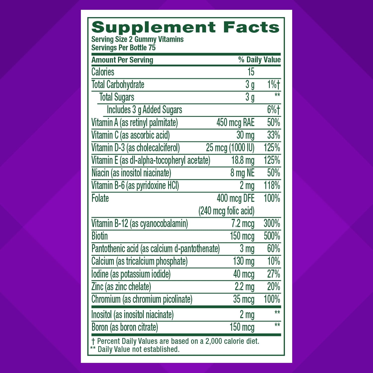Vitafusion Women's Multivitamin Gummy - 150 Adult Gummies with Vitamins A, B, C, D, E - Berry Flavor - Gluten-Free and Dairy-Free