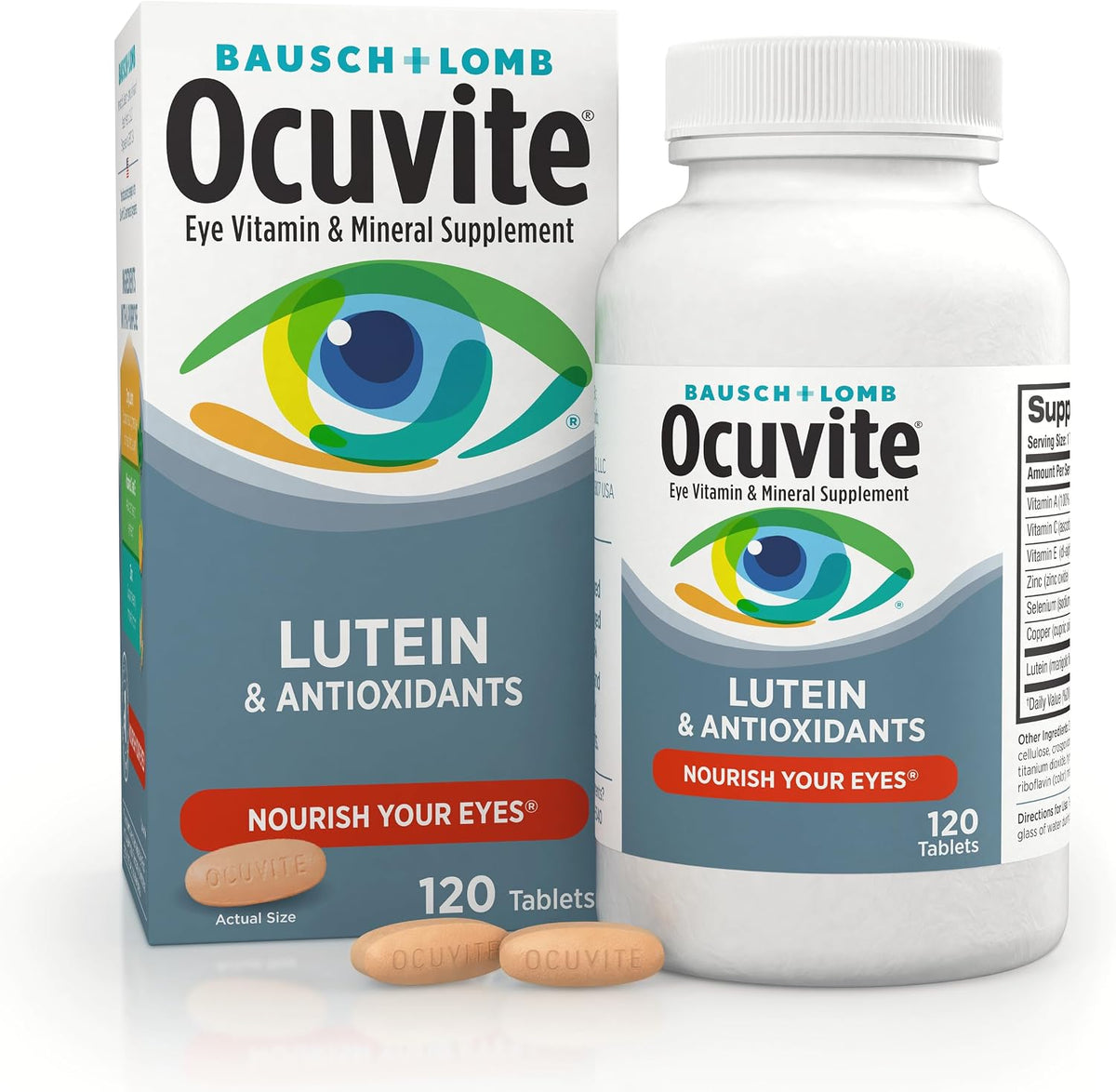 Bausch + Lomb Ocuvite Suplemento de – Vitamina C y E: contribuyen a la protección de las células frente al daño – Image 2