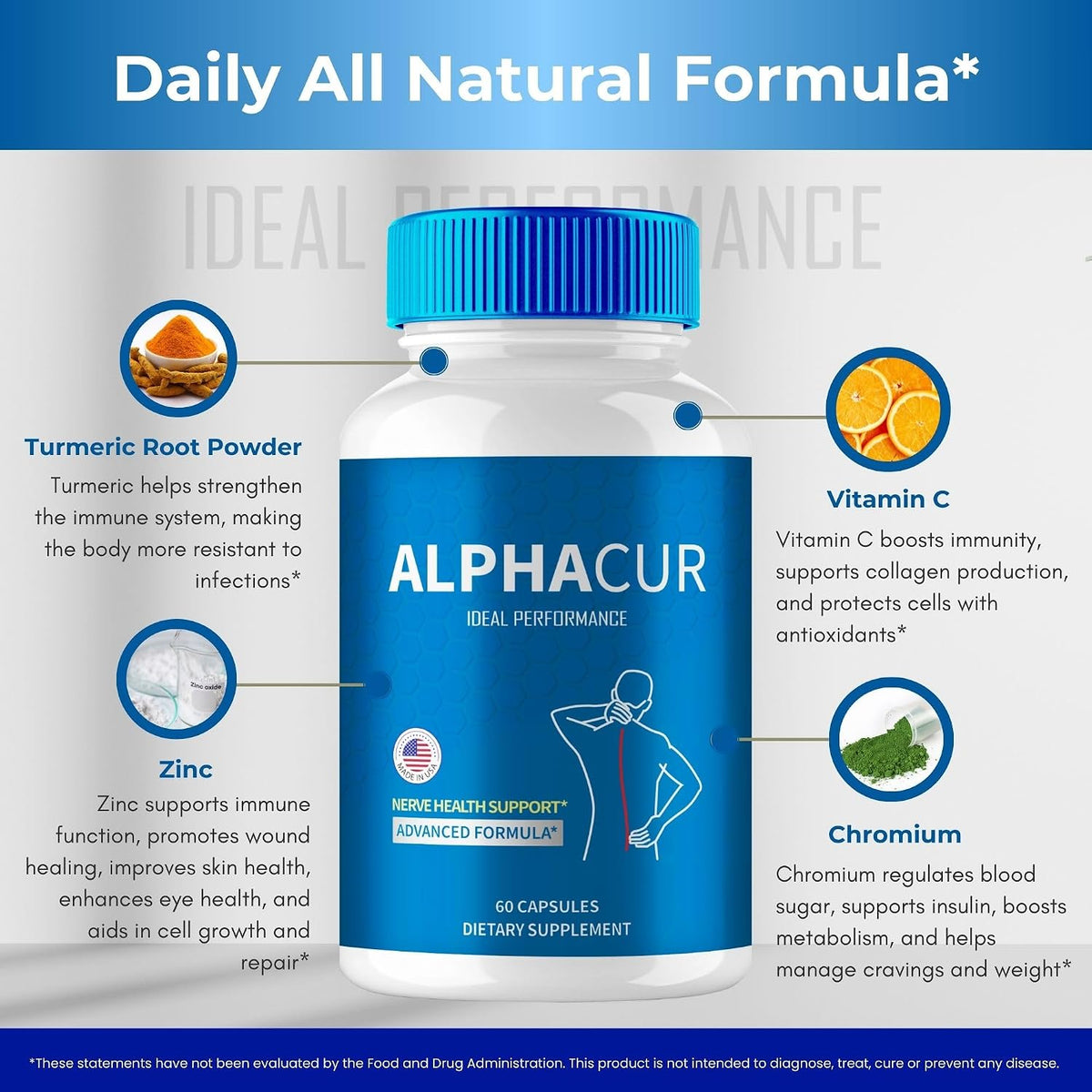 AlphaCur for Neuropathy Advanced Formula Cápsulas (2 Paquetes) – Image 7