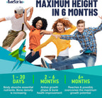 Height Growth Maximizer - Suplemento de Crecimiento con Calcio, Vitamina D3 y Zinc para Niños y Adolescentes - 120 Cápsulas