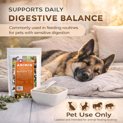 Earth's Living Animin Arcilla de Bentonita Cálcica para Mascotas – 100% Natural en Polvo Mineral – Image 3
