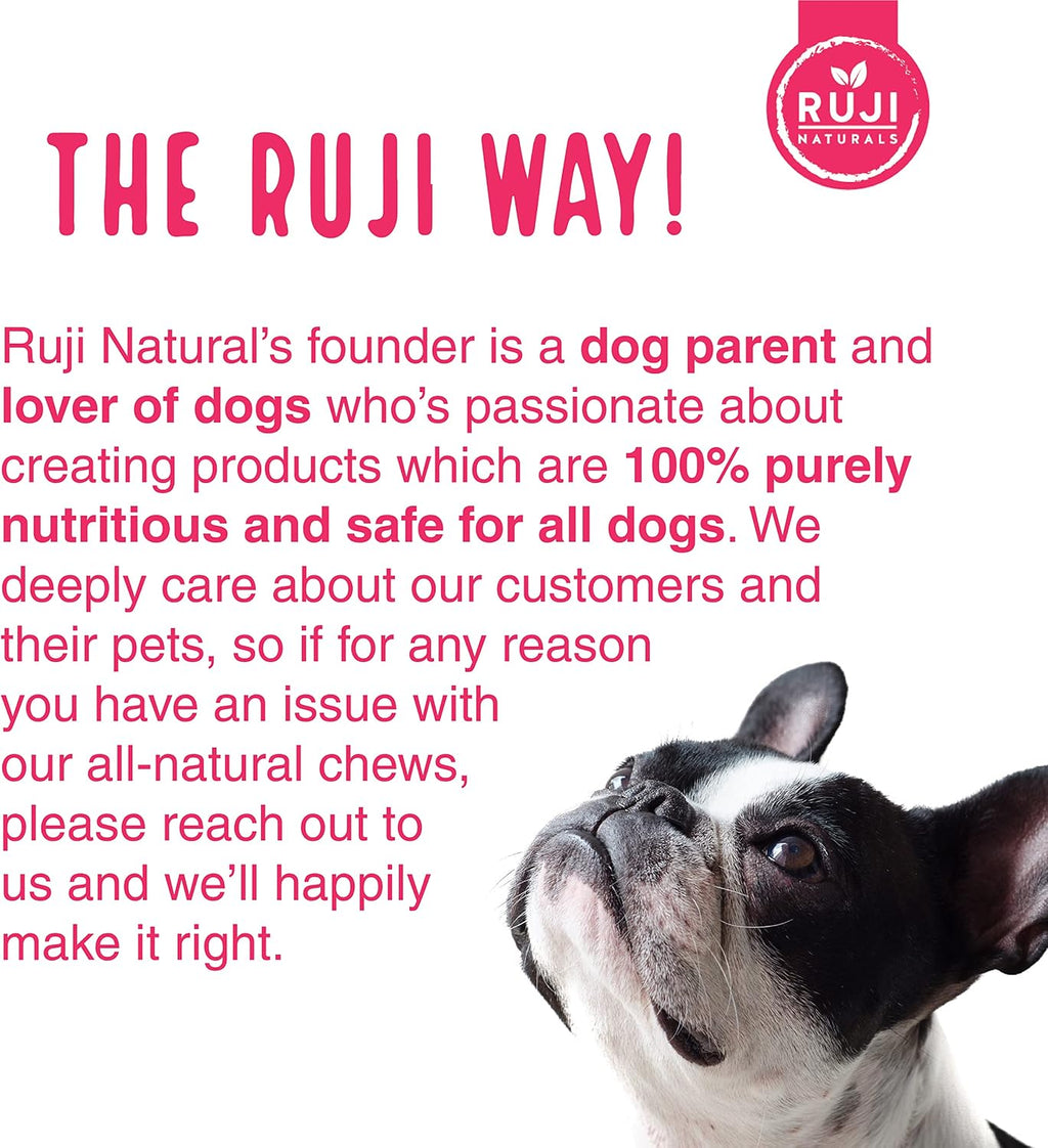Ruji Naturals 6 en 1 Superfood Complemento para Perros con Moringa Orgánica - 90 Masticables