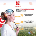 CEDEM Switzerland BRAINOMAX 20 Sticks de Polvo, Suplemento Nootrópico Sabor Cereza-Vainilla