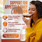 Apetigen-Plus Estimulante del Apetito – Multivitamínico con Hierro, Zinc y L-Lisina – 60 Comprimidos