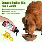 Life Line Pet Nutrition Aceite de Salmón y Abadejo Salvaje de Alaska - Suplemento Omega 3 para Perros y Gatos en Todas las Etapas de Vida, 488 ml