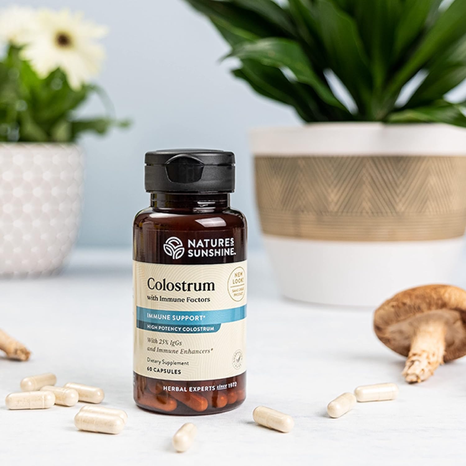 Nature's Sunshine Colostrum with Immune Factors, 60 Cápsulas