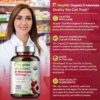 biophix D-Mannose Orgánico 1500 mg, 200 Cápsulas Vegetales