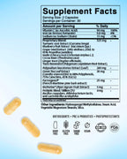 Inner Glow Age Defense Vitamins - Antioxidant Skin Support, Polypodium Leucotomos Formula, Vegan, Gluten-Free - 60 Cápsulas