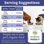 Wholistic Pet Organics Espirulina en Polvo para Perros y Gatos - 85 Dosis