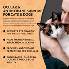 Animal Essentials Eye Defense Support for Dogs and Cats, 30 ml - Organic Bilberry and Marigold Herbal Blend, Alcohol-Free