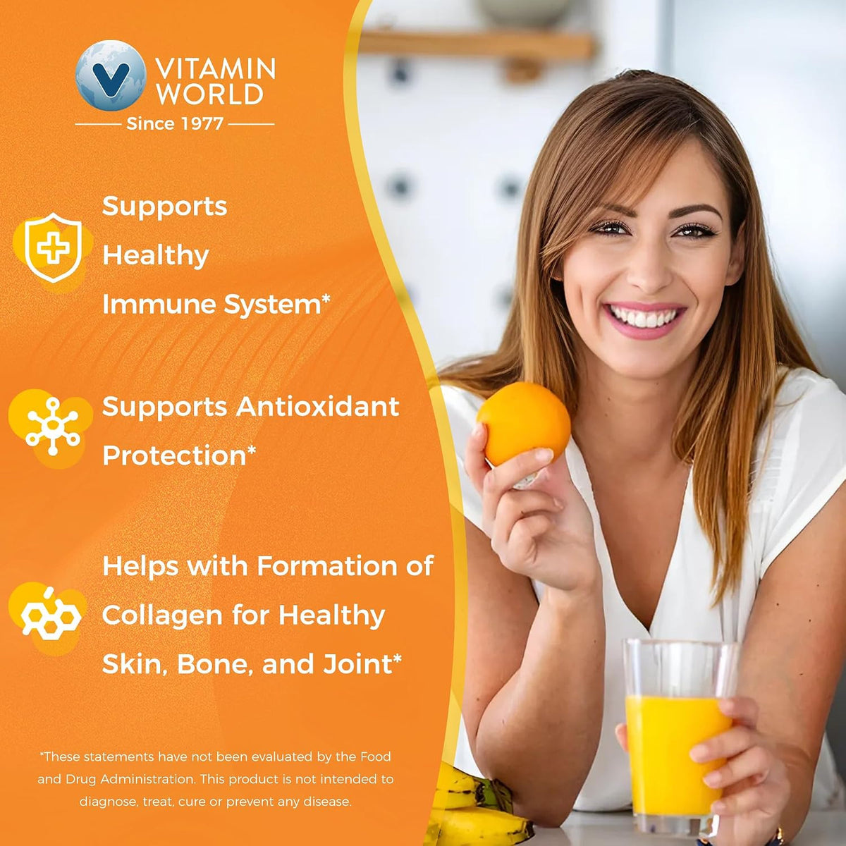 Vitamin World Vitamina C 1000 mg con Bioflavonoides, 100 Cápsulas – Image 4