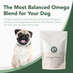 Veterinary Naturals Hemp Oil & Salmon Oil Chews for Dogs - 60 Soft Chews
