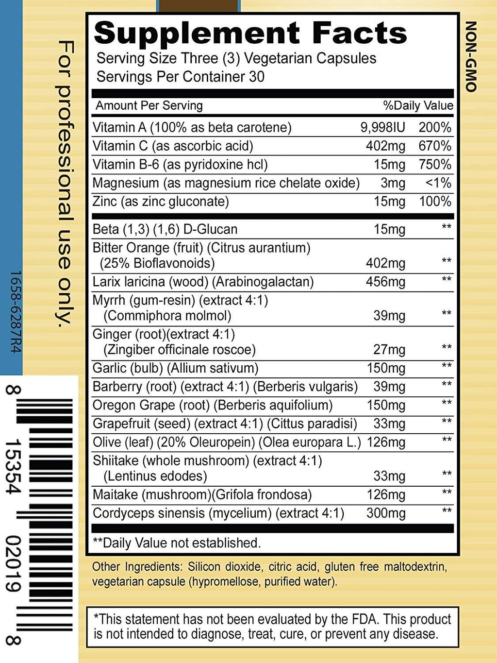 Priority One Vitamins Biotic Extra 90 Cápsulas Vegetarianas - Apoyo al Sistema Inmunitario*