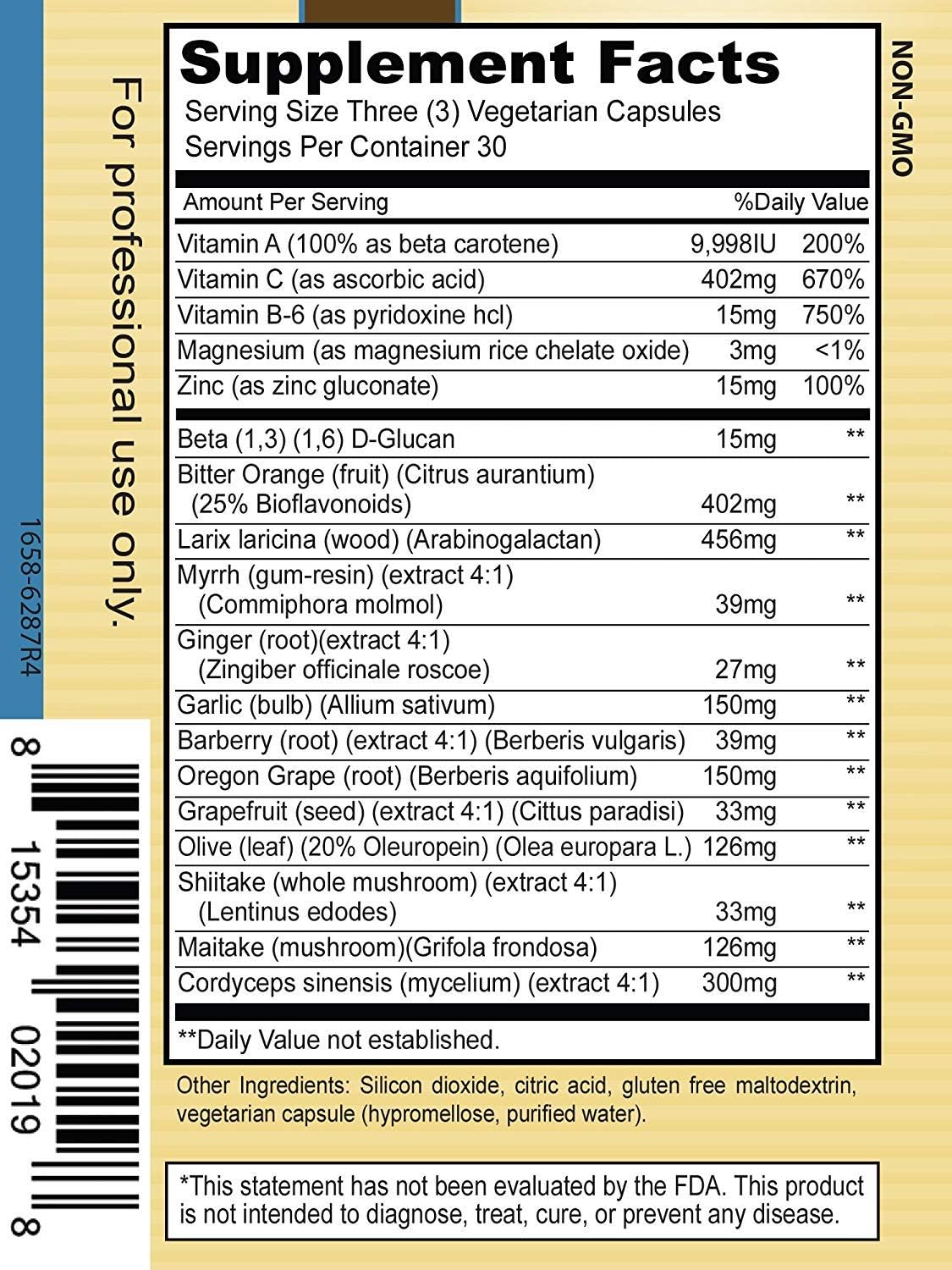 Priority One Vitamins Biotic Extra 90 Cápsulas Vegetarianas - Apoyo al Sistema Inmunitario*