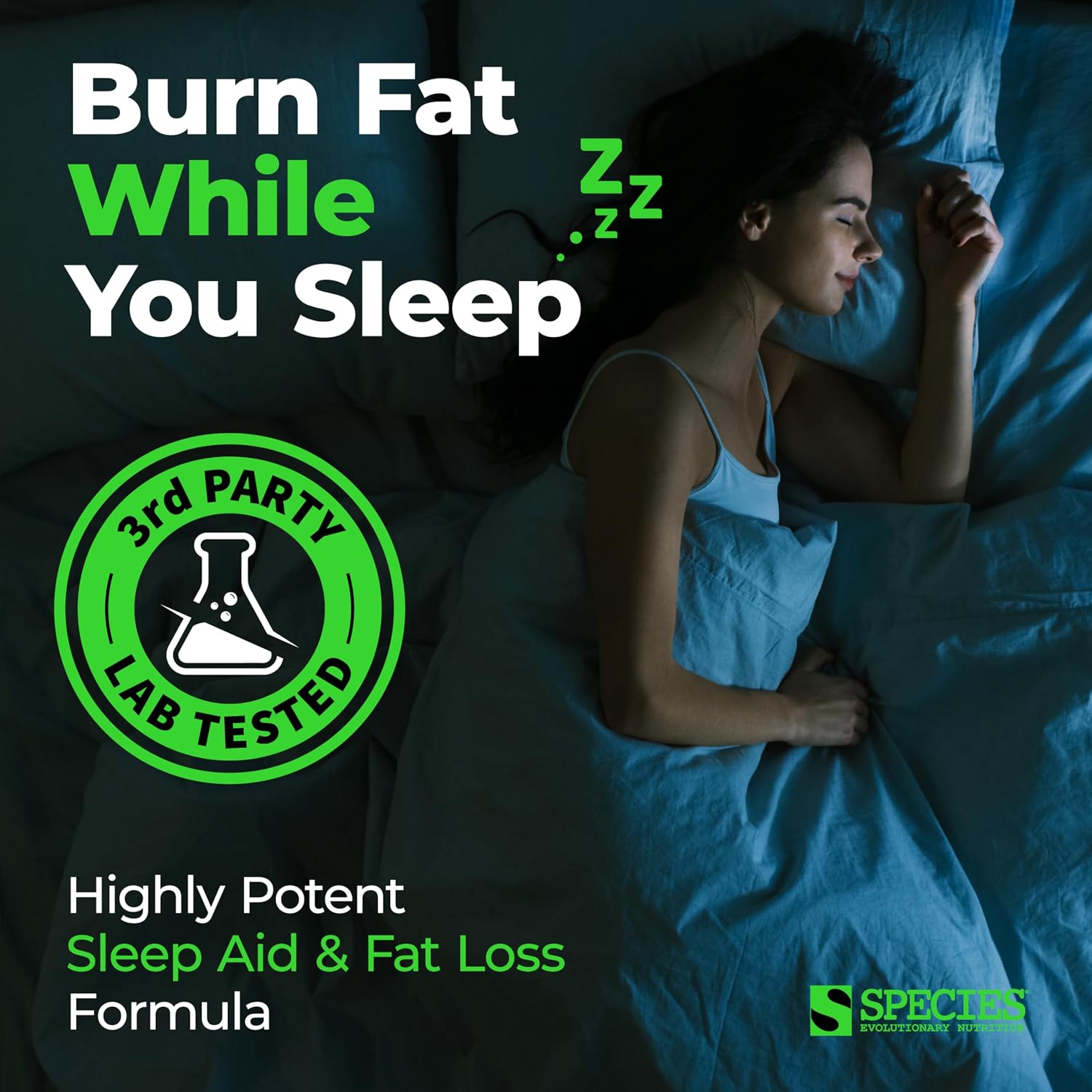 Species Nutrition Somalyze sin Estimulantes, Supresor del Apetito con GABA y Melatonina, 90 Cápsulas