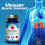 RaDoTech RenoSan - Complemento para la salud del tracto urinario, 60 cápsulas veganas