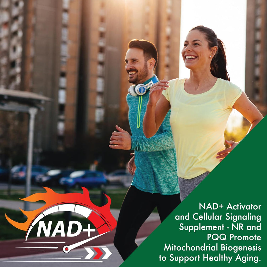 Health Thru Nutrition Activador NAD+ con NR y PQQ | 300mg Nicotinamida Ribósido + 20mg PQQ | 60 Cápsulas