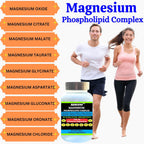 Nikoni Phospholipid Magnesium Complex 2500mg (9 Sales de Magnesio, 5 Vitaminas y 3 Minerales) (180 Cápsulas Blandas)