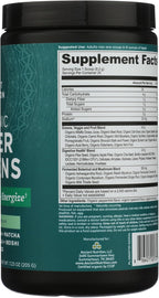 Ancient Nutrition SuperGreens Powder Bio con Probióticos, Sabor Menta Orgánica, 25 Raciones, 205g