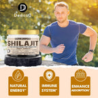 DEDICAD 30g Shilajit Resin with Herbal Complex - Paullinia Guarana, Gotu Kola Leaf & More