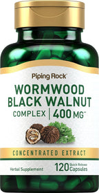 Piping Rock Wormwood & Black Walnut Capsules | 120 Capsules