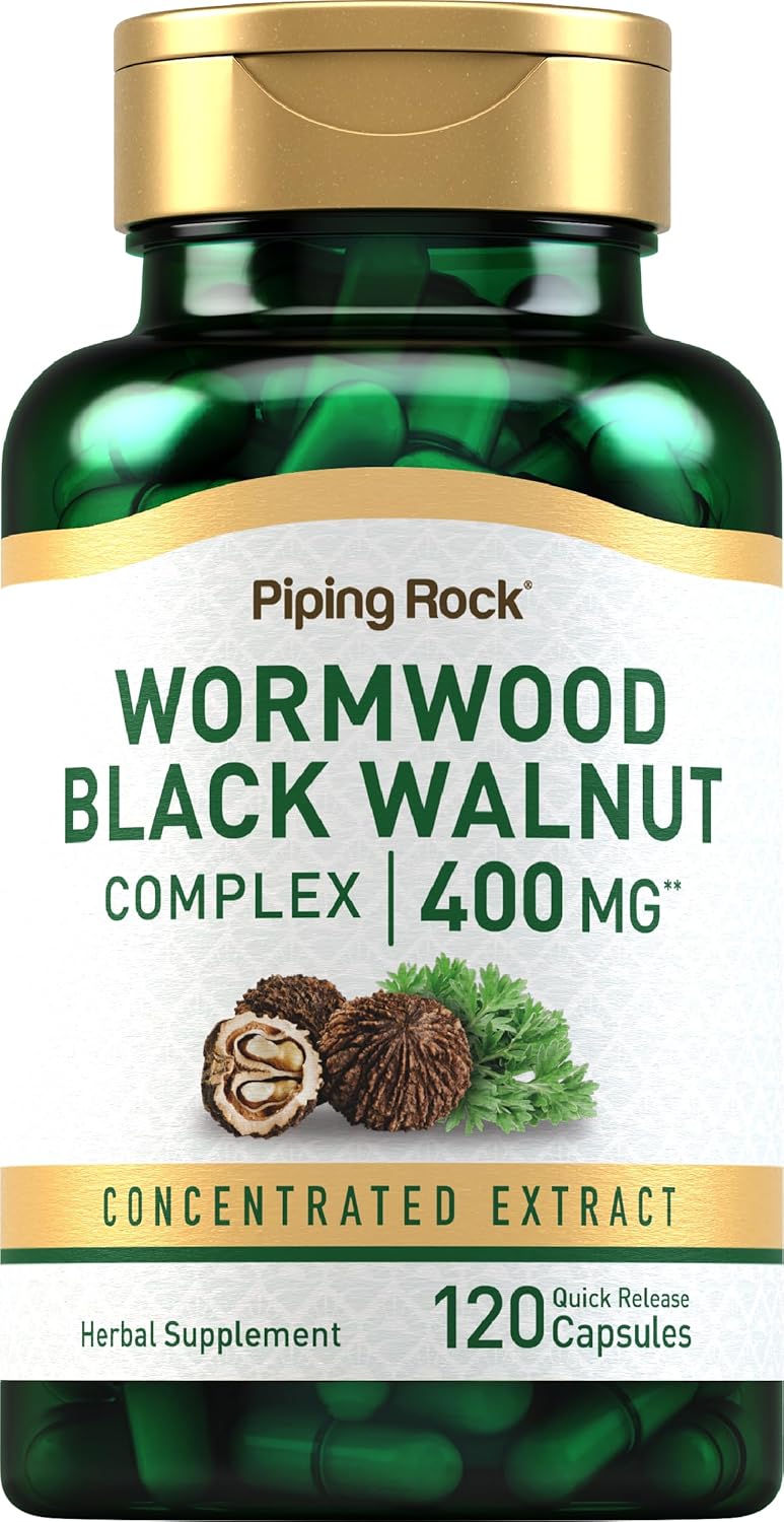 Piping Rock Wormwood & Black Walnut Capsules | 120 Capsules