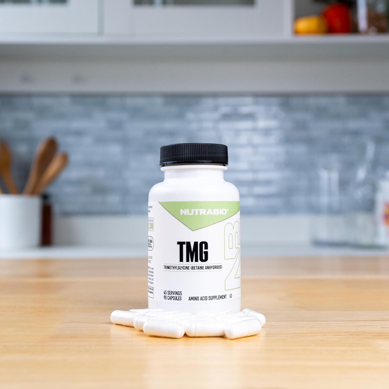 NutraBio TMG Betaína Anhidra 500mg - Cápsulas