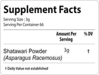 bixa BOTANICAL Polvo de Raíz de Shatavari (Asparagus Racemosus) - Suplemento Herbal Ayurveda - 200g