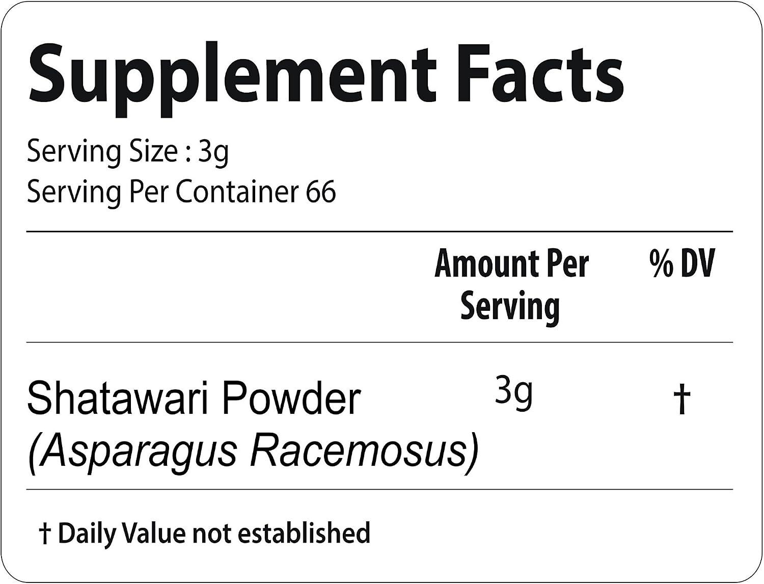 bixa BOTANICAL Polvo de Raíz de Shatavari (Asparagus Racemosus) - Suplemento Herbal Ayurveda - 200g