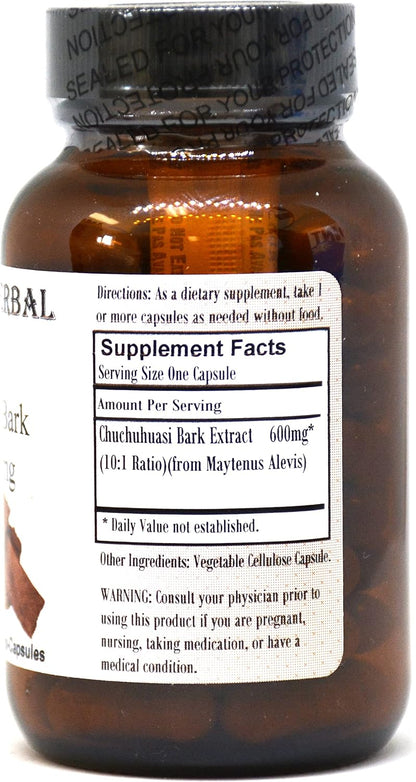 Extracto de Corteza de Chuchuhuasi 10:1 | 600mg | 60 Cápsulas Veganas, Kosher y Halal | Sin Estearatos, Sin Rellenos, – Image 2