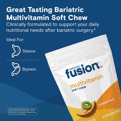 Bariatric Fusion Multivitamínico en Gominola Blanda para Cirugía Bariátrica - Sabor Fruta Tropical - 60 Unidades (1 Mes) – Image 2