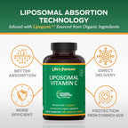 Life's Fortune Vitamina C Liposomal 2100 mg, 180 Cápsulas - Absorción Rápida, Alta Biodisponibilidad
