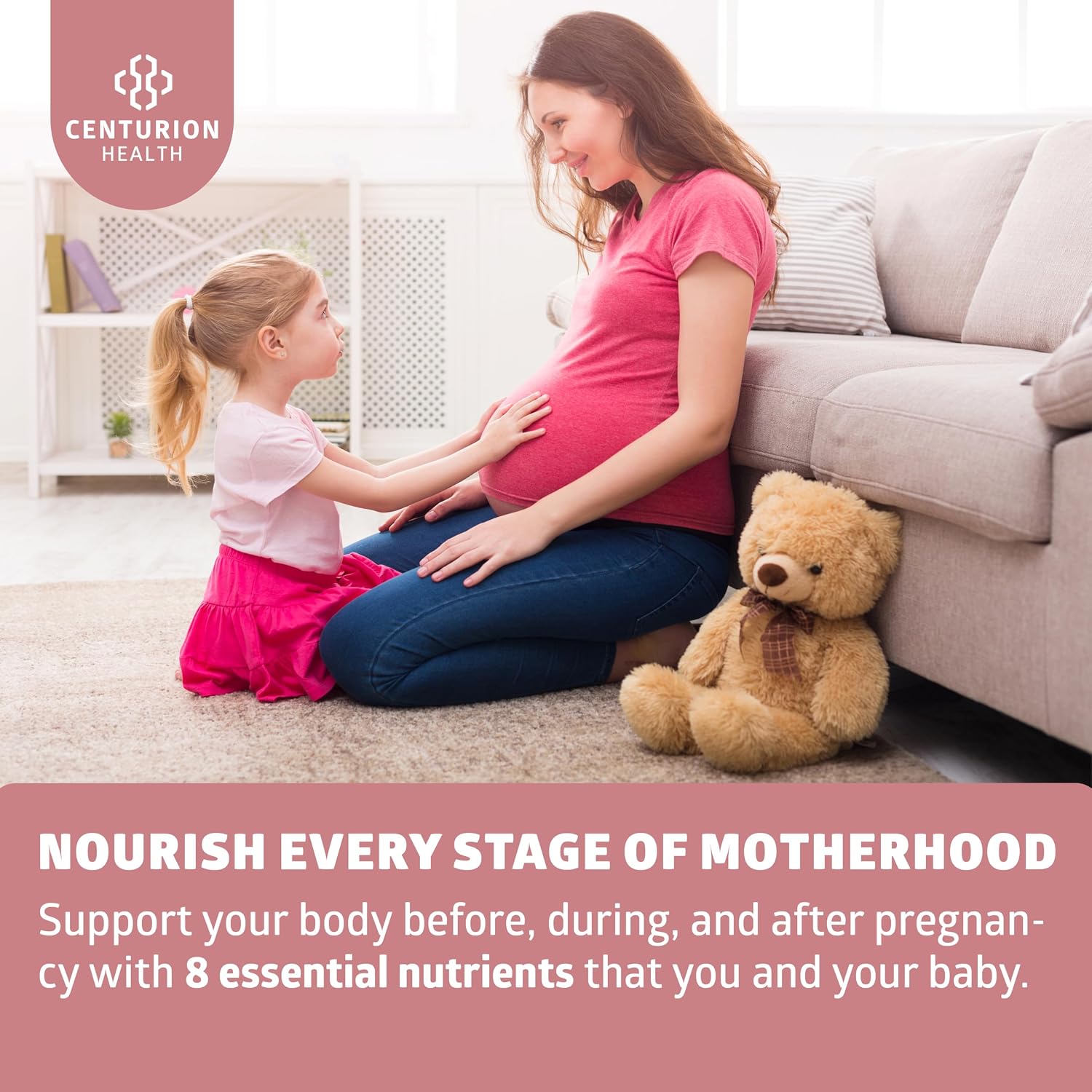 Centurion Health Bump Mini Vitaminas Prenatales Completo - 30 Cápsulas