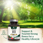 Vitamina D3 5000 UI (125 mcg) por ración - Comprimidos masticables extra fuertes para el apoyo inmunitario, huesos, dientes y músculos - Sin azúcar, sin gluten, envasado en EE. UU. - 120 comprimidos