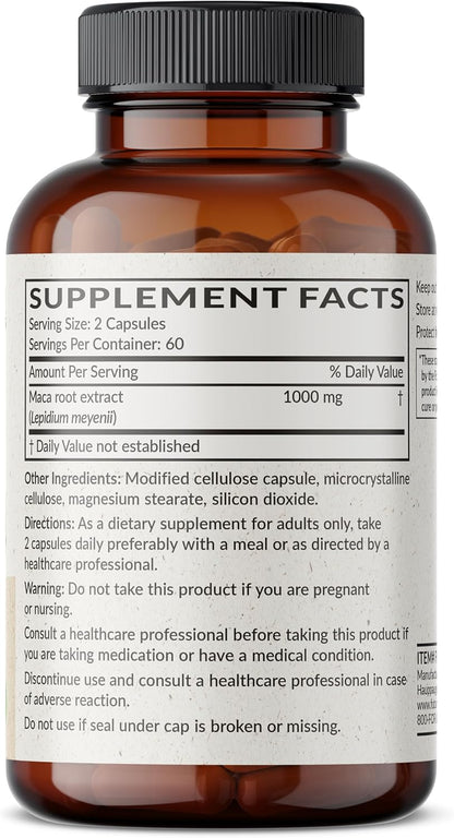 Futurebiotics Maca Root Extra Strength – 120 Cápsulas Vegetales – Apoyo para Energía, Vitalidad y Salud Reproductiva – Image 2