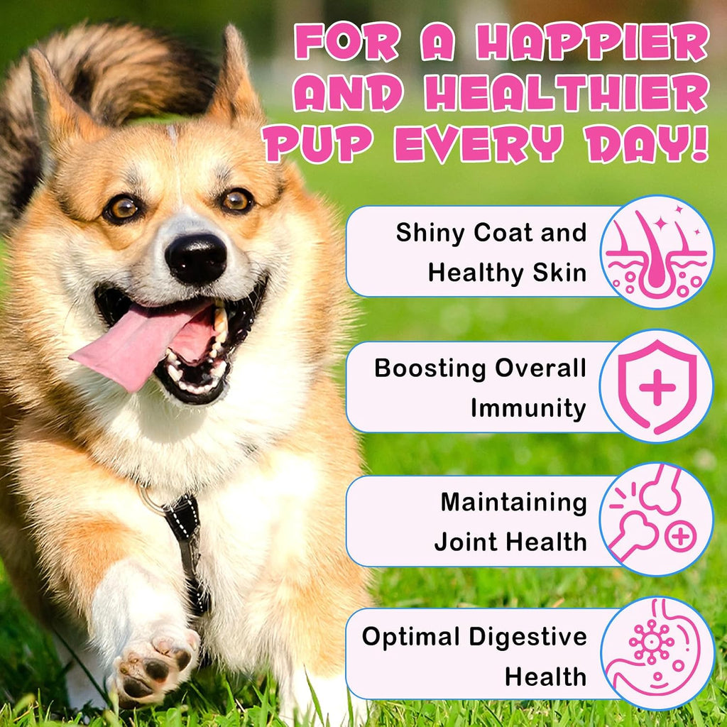 Colágeno Líquido para Perros con Biotina, MSM y Jengibre | Suplemento para Articulaciones, Piel y Digestión 60ml